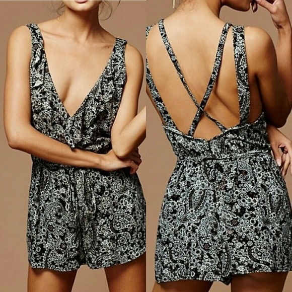 Free People Pants - Free People Delfonic Romper Size 0